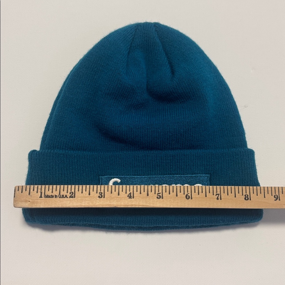 Supreme Beanie Hat  Blue/White Grunge Streetwear Casual Logo Embroidered - Picture 5 of 6